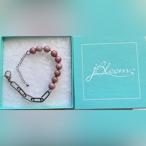 JBloom dusty rose beaded bracelet